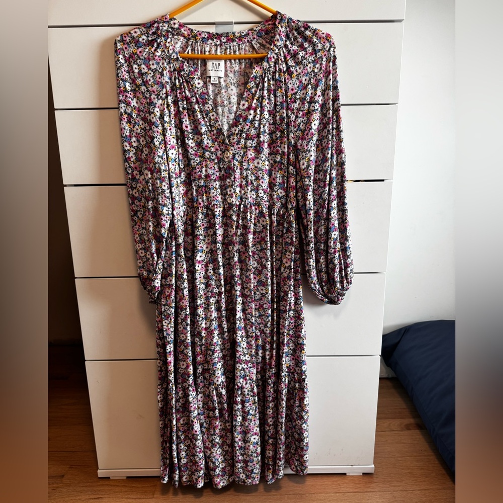 GAP Maternity Floral Dress size small